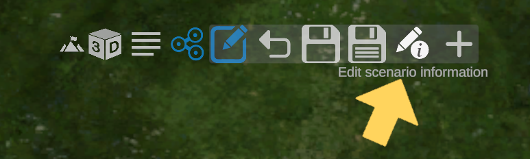 The edit toolbar across the top of the map
