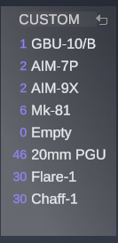The Current column renamed CUSTOM after a station was changed